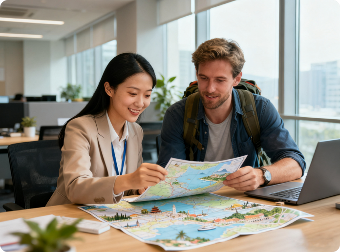 Travel consultation with dedicated consultant